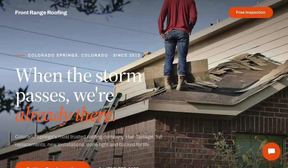 Front Range Roofing demo site